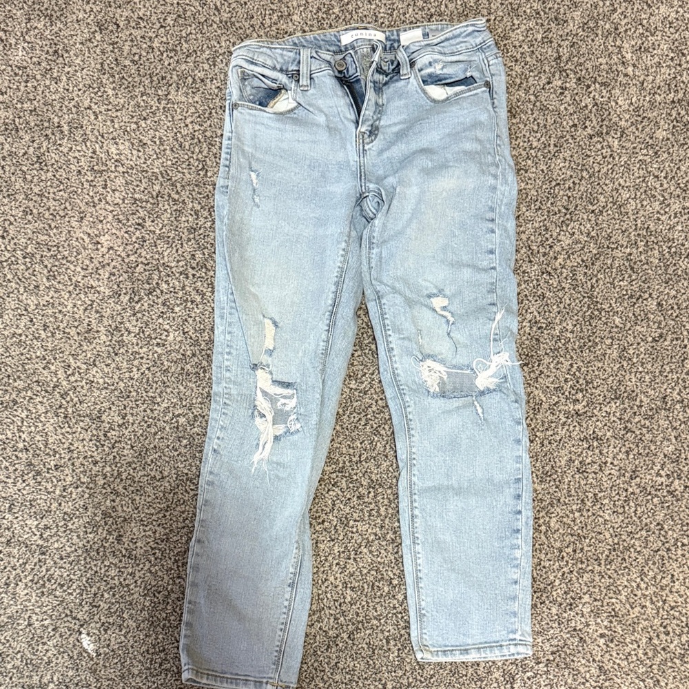 Eunina Light Blue Boyfriend Jeans